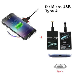 Amazing Wireless Charger Pad + Receiver Samsung HTC